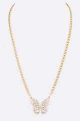 Crystal Butterfly Pendant Necklace from My Pampered Life Seattle
