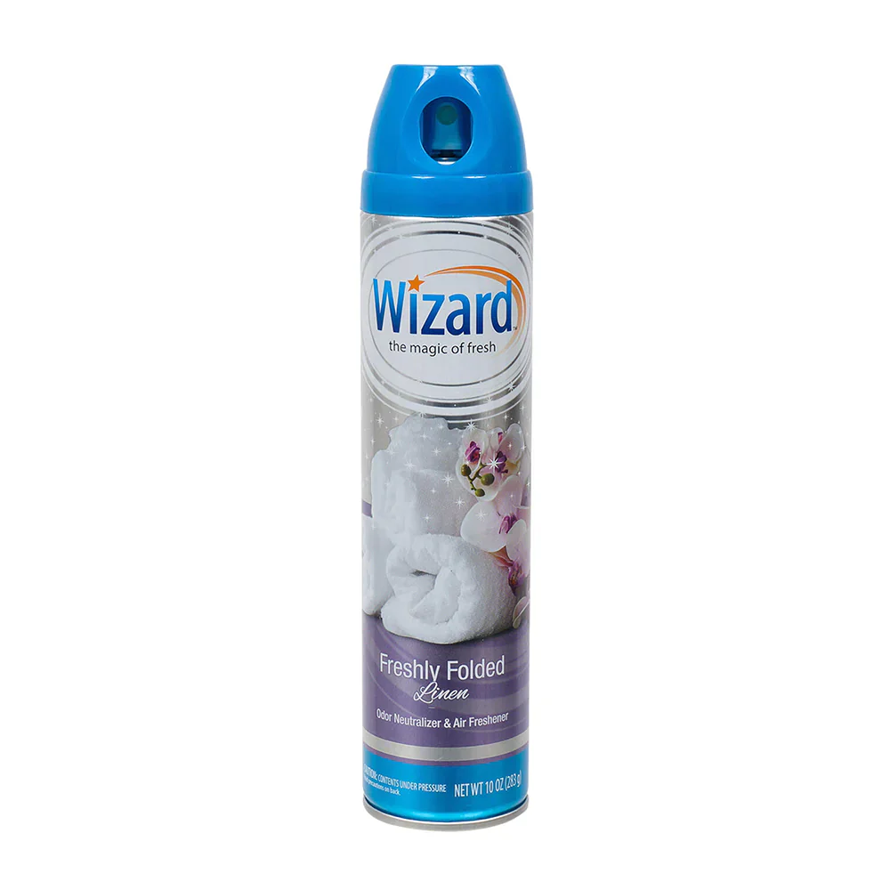 Wizard Air Freshner Cotton Linen 12 units (10 oz/unit) From Mexmax INC.