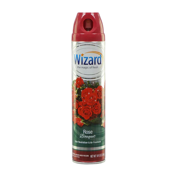 Wizard Air Freshener Rose Bouquet 12 units (10 oz/unit) From Mexmax INC.