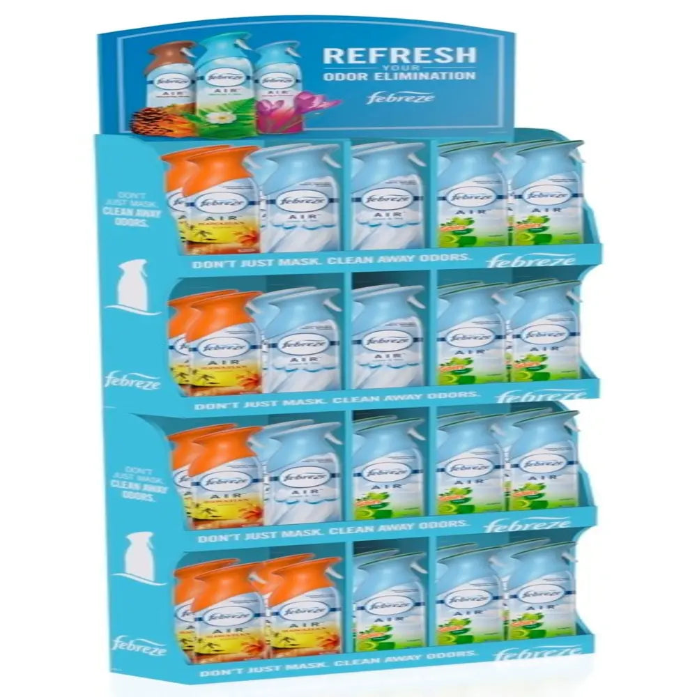 Febreze Air Mixed Floorstand 40 units (8.8 oz/unit) From Mexmax INC.