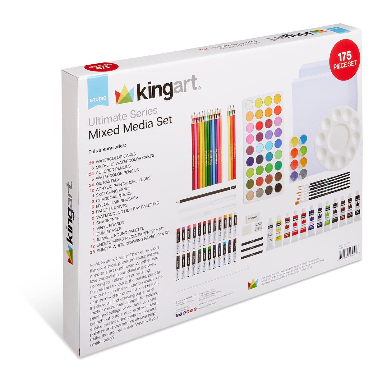 Mixed Media Art Set, 175 pc from KINGART