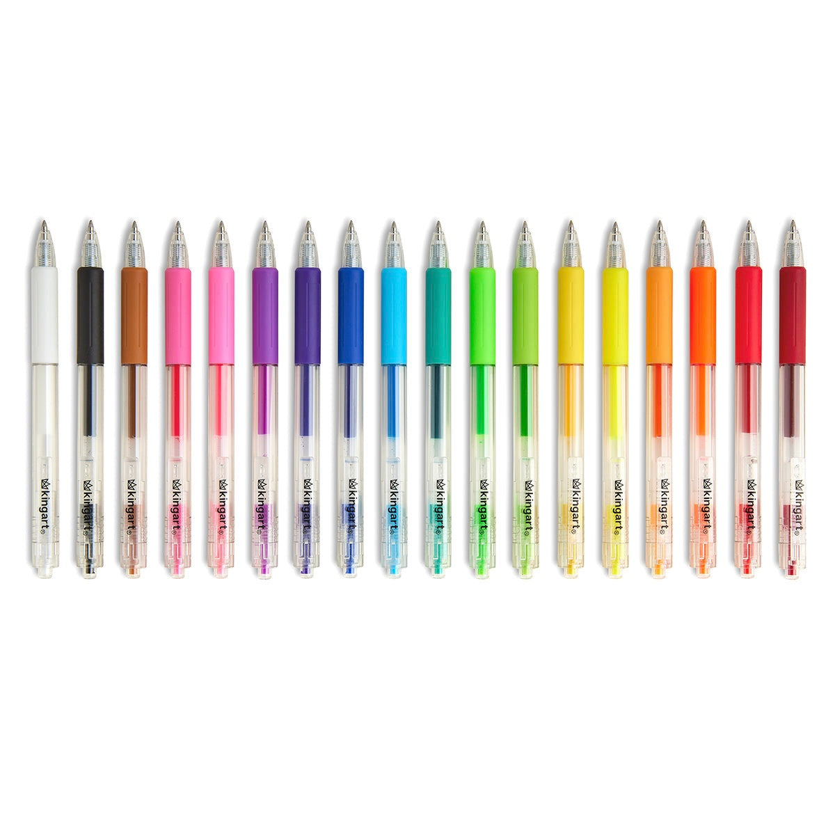 Gel Pens Retractable 18 Colors from KINGART