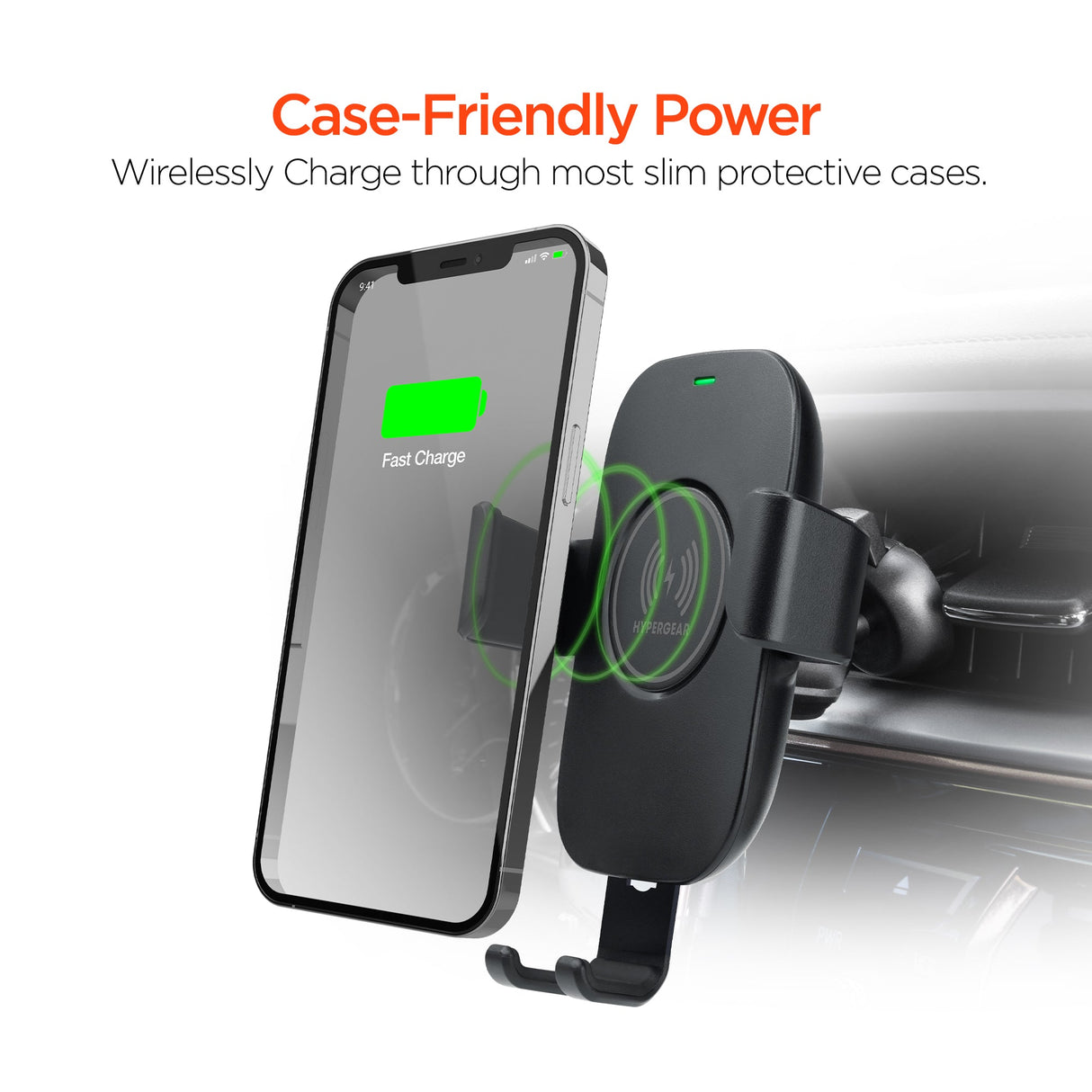 HyperGear Gravity 15W Wireless Fast Charge Mount - Hands-Free from Jupiter Gear Home