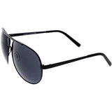 Extra Large Metal Oversize Frame Aviator Sunglasses 1580 70mm from zeroUV