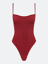 BALBOA THIN STRAP ONE PIECE - CHERRY From ELYSIIAN