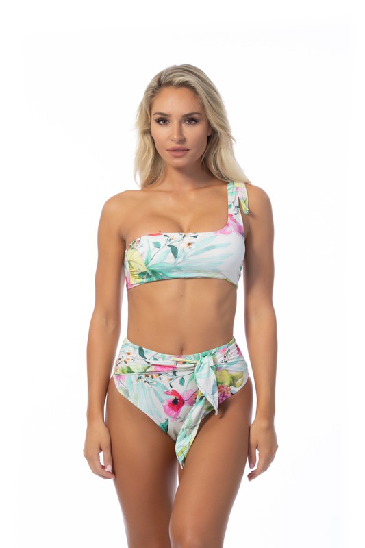 Tropical One Shoulder Bikini Set from My Pampered Life Seattle