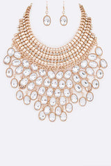 Crystal Bib Head Turner Statement Necklace Set from My Pampered Life Seattle
