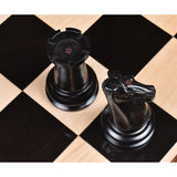Leuchars Cook Staunton Chess Set- Chess Pieces Only - Ebony Wood & Antiqued Boxwood - 4.5" From Royal Chess Mall