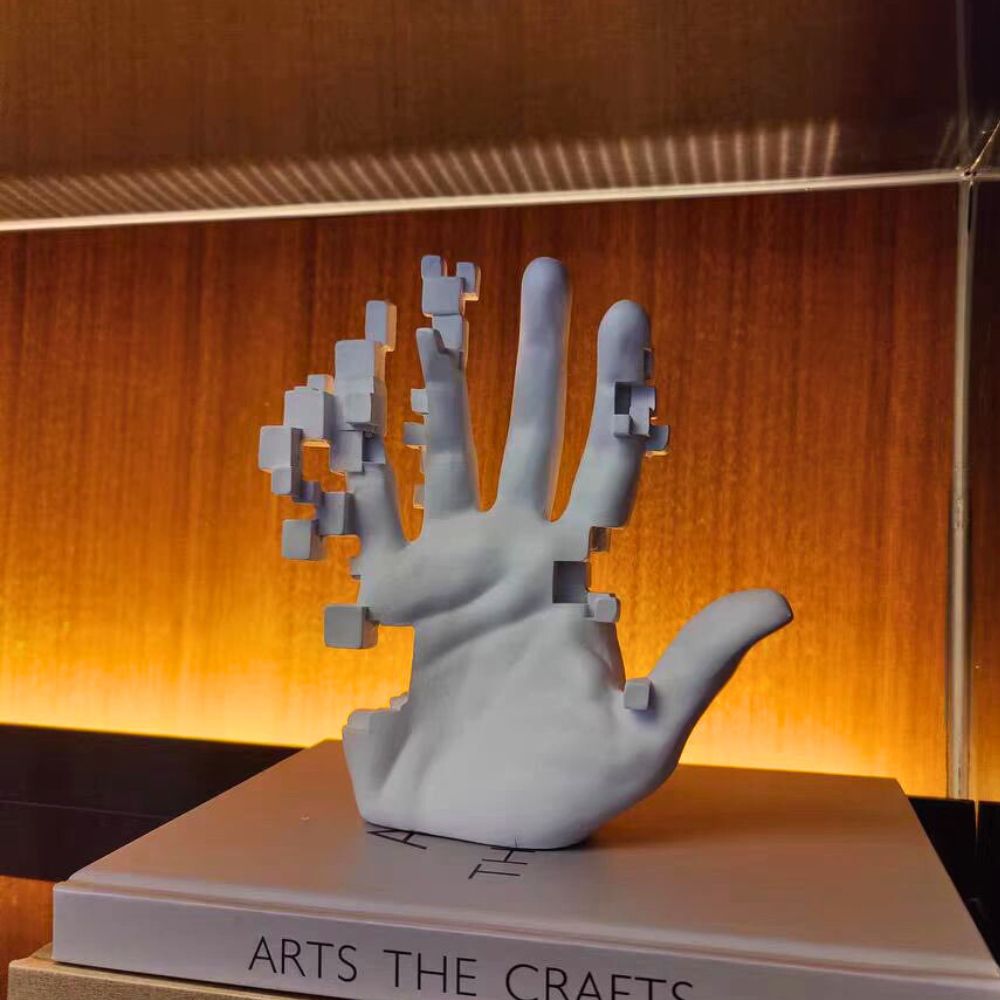 Pixel Hand Sculpture from Moderny