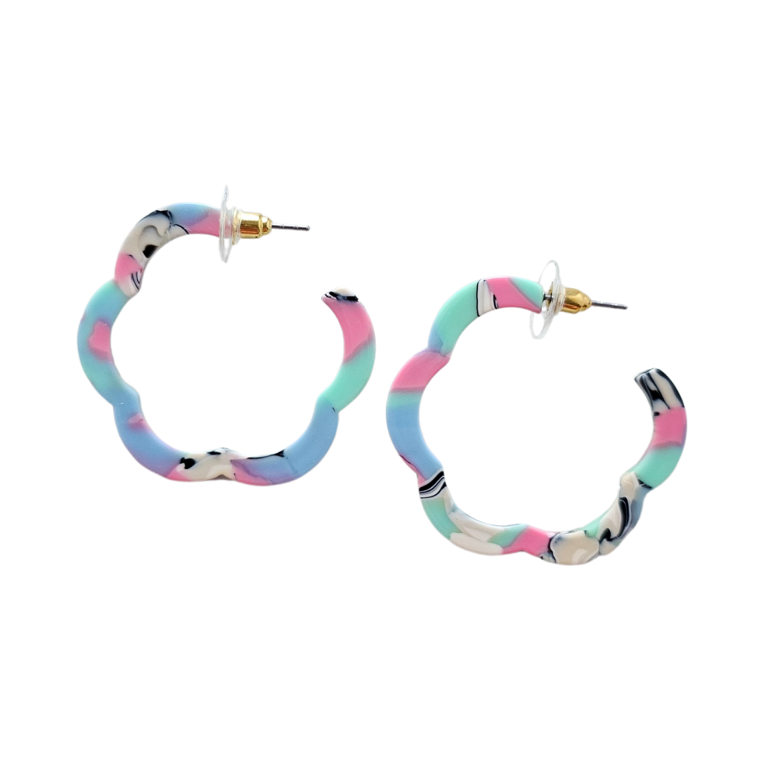 Posey Hoops - 80's Pastels from Spiffy & Splendid