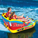 WOW Sports Big Bubba Hi Vis 2 Person Towable Water Tube For Pool and Lake