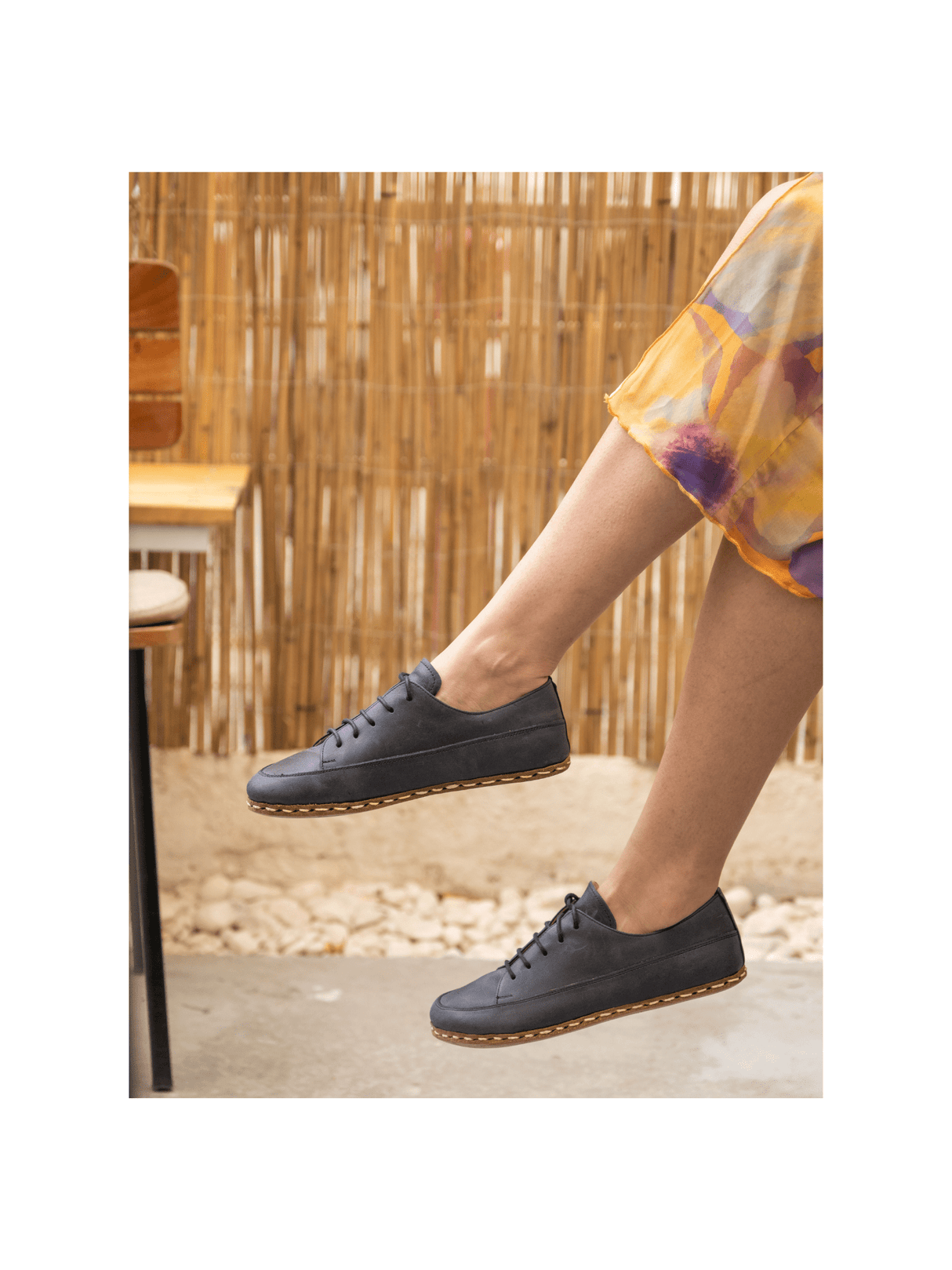 Men's Blue Barefoot Sneakers from Atlantis Handmade Shoes