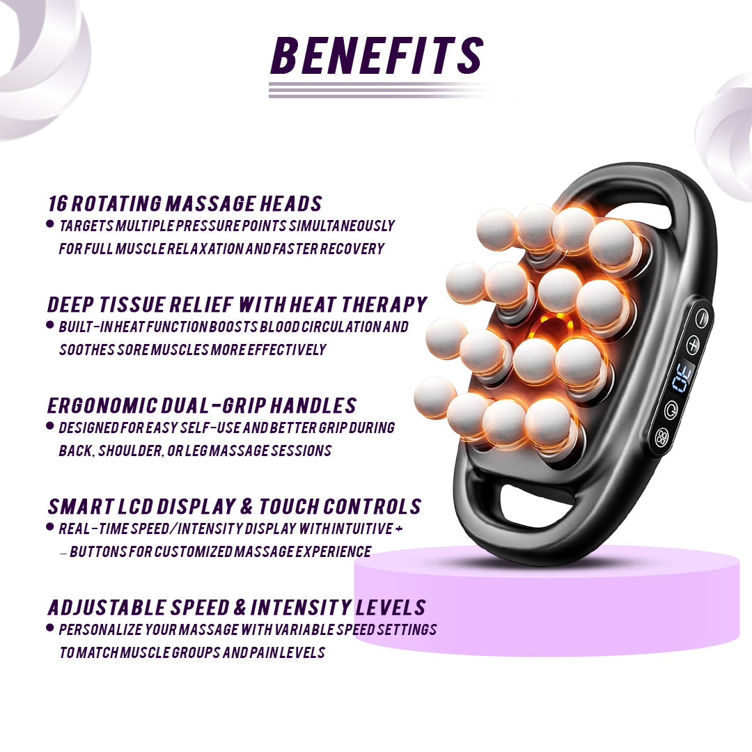 16-Head Massage Gun from eterus