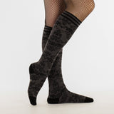 Grey & Black Knee High Sock Pack | 2 Designs from FootClothes
