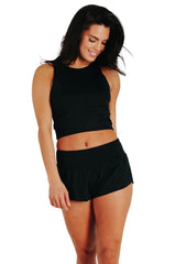 Ready or Knot Tank - Jet Black from Yoga Democracy
