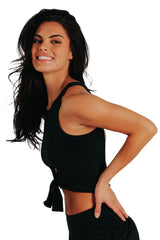 Ready or Knot Tank - Jet Black from Yoga Democracy