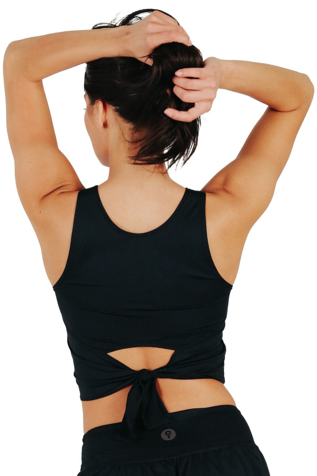 Ready or Knot Tank - Jet Black from Yoga Democracy