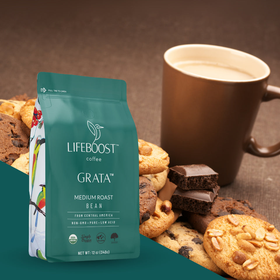 Grata Medium Roast From Lifeboost Coffee
