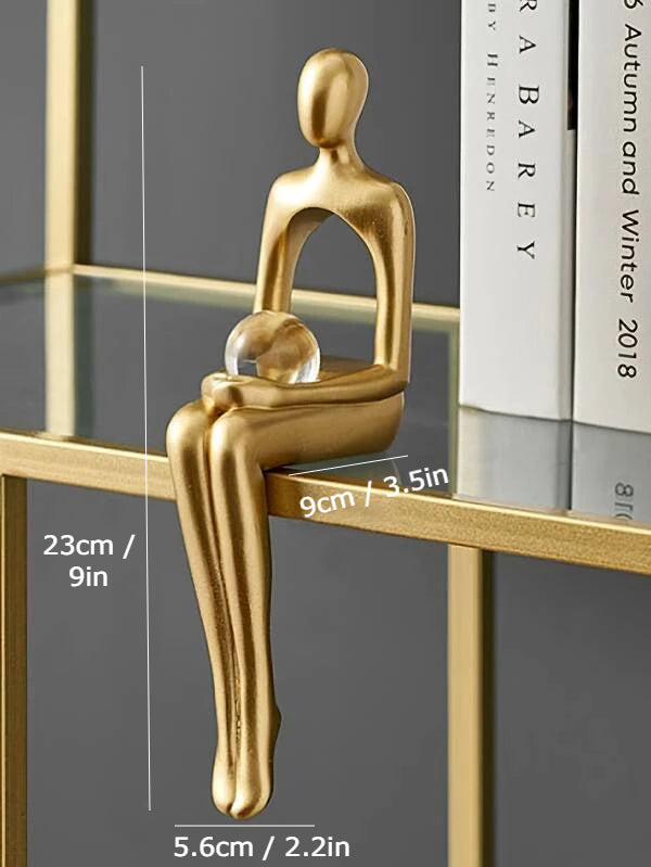 Gold Abstract Figurines from Moderny