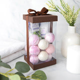 Plastic Gift Boxes Brown 8X 4X 4" 6 Pack Bakery Boxes With Base Lid & Ribbon from Hammont