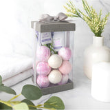 Plastic Gift Boxes Gray 8X 4X 4" 6 Pack Bakery Boxes With Base Lid & Ribbon from Hammont