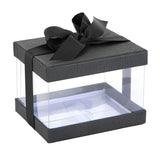 Plastic Gift Boxes Elegant Party Favor Black 5X4X3.5 from Hammont