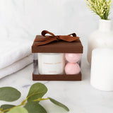 Plastic Gift Boxes Brown 5X4X3.5" 6 Pack Bakery Boxes With Base Lid & Ribbon from Hammont