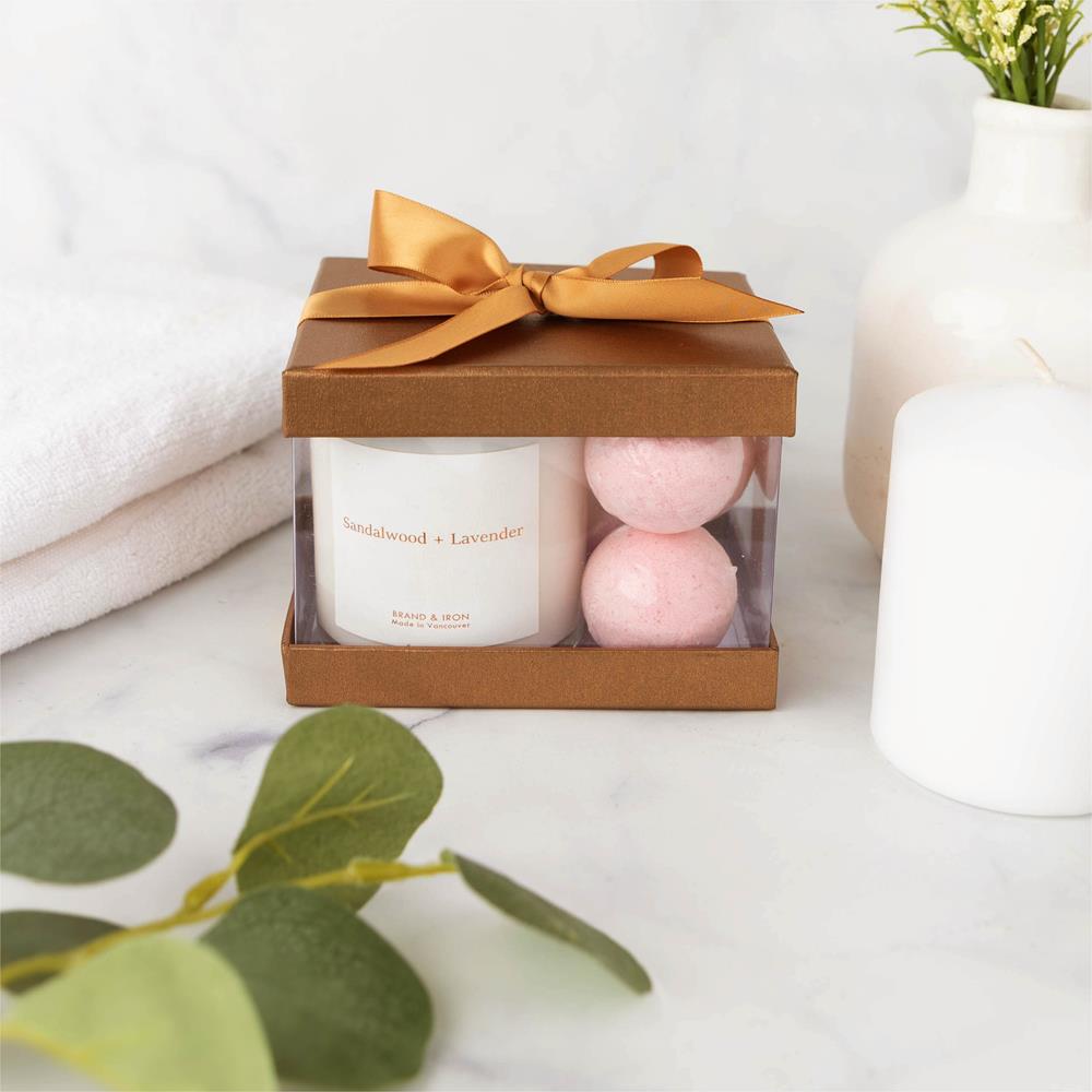 Plastic Gift Boxes Gold 5X4X3.5" 6 Pack Bakery Boxes With Base Lid & Ribbon from Hammont