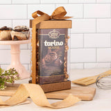 Plastic Gift Boxes Bakery Boxes With Base Lid & Ribbon Gold 7.5X3.75X2.5" from Hammont