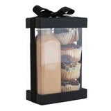 Plastic Gift Boxes 7.5X5X2.5" 6 Pack Bakery Boxes With Base Lid & Ribbon from Hammont