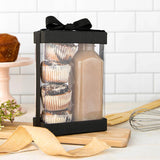 Plastic Gift Boxes 7.5X5X2.5" 6 Pack Bakery Boxes With Base Lid & Ribbon from Hammont