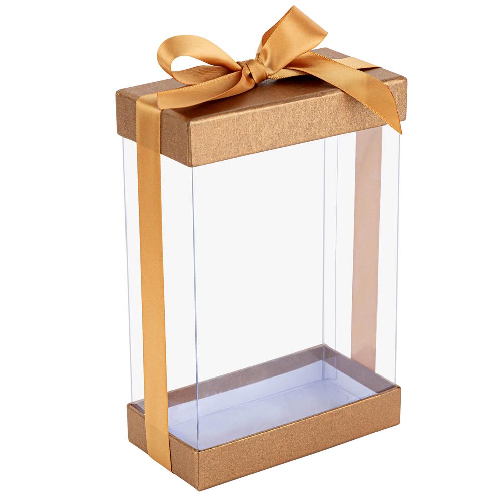 Plastic Gift Boxes 7.5X5X2.5" 6 Pack Bakery Boxes With Base Lid & Ribbon from Hammont