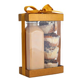 Plastic Gift Boxes 7.5X5X2.5" 6 Pack Bakery Boxes With Base Lid & Ribbon from Hammont