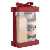 Plastic Gift Boxes 7.5X5X2.5" 6 Pack Bakery Boxes With Base Lid & Ribbon from Hammont