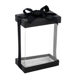 Clear 7X5X3" Gift Boxes 6 Pack Bakery Boxes With Base Lid & Ribbon from Hammont