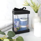 Clear Black 7X5X3" Gift Boxes 6 Pack Bakery Boxes With Base Lid & Ribbon from Hammont