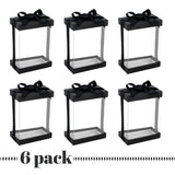 Clear 7X5X3" Gift Boxes 6 Pack Bakery Boxes With Base Lid & Ribbon from Hammont