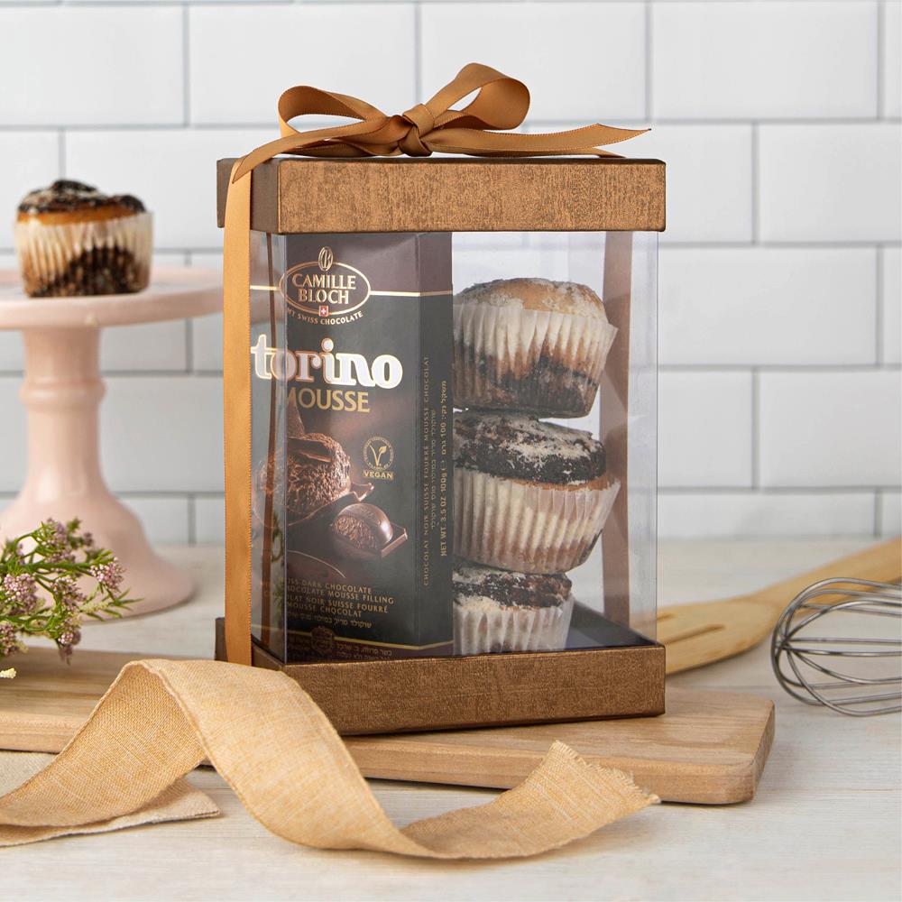 Clear 7X5X3" Gift Boxes 6 Pack Bakery Boxes With Base Lid & Ribbon from Hammont