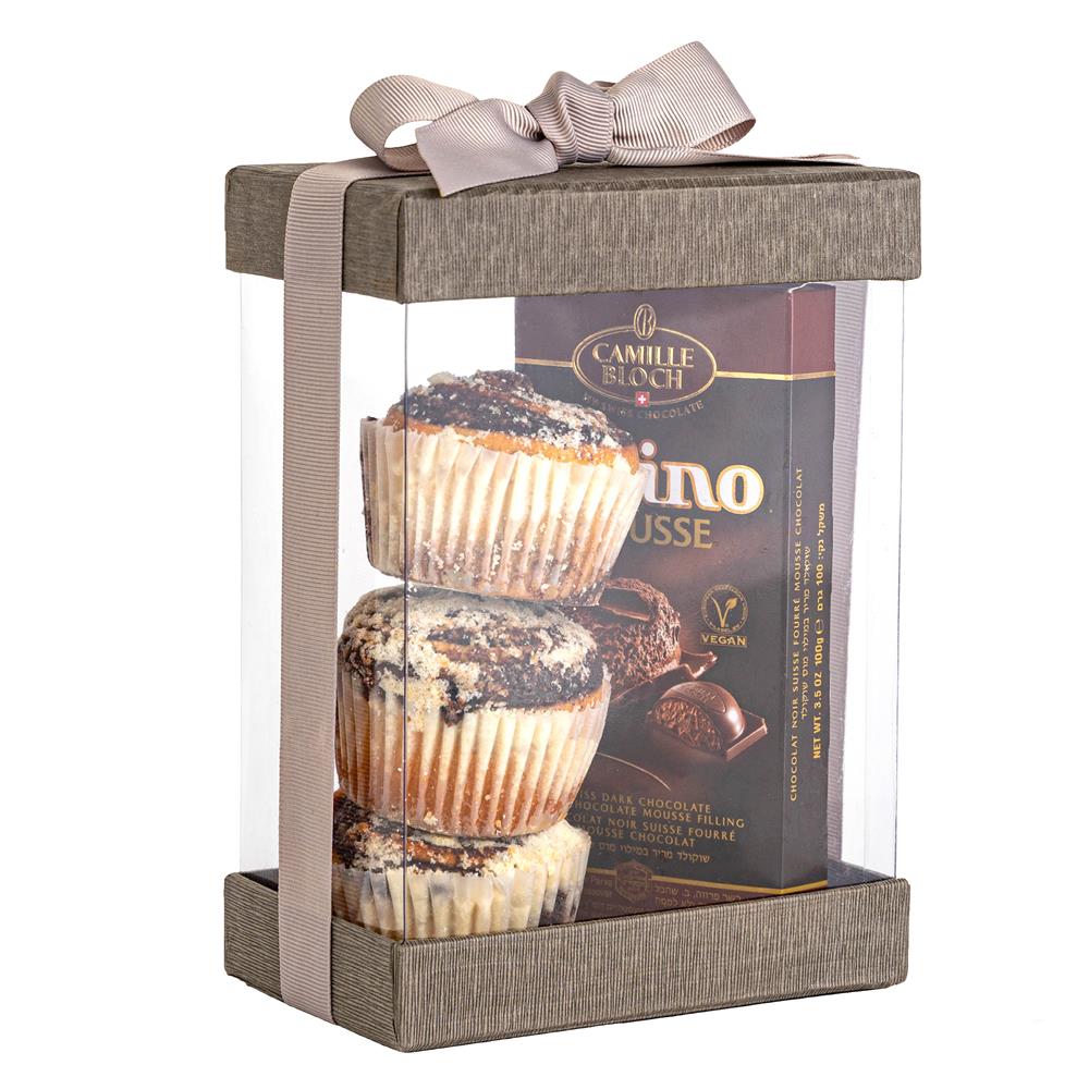 Clear 7X5X3" Gift Boxes 6 Pack Bakery Boxes With Base Lid & Ribbon from Hammont