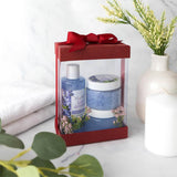 Clear Maroon 7X5X3" Gift Boxes 6 Pack Bakery Boxes With Base Lid & Ribbon from Hammont