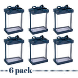 Clear 7X5X3" Gift Boxes 6 Pack Bakery Boxes With Base Lid & Ribbon from Hammont