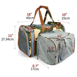 Mr. Peanut's Gold Series Standard Size Airline Compliant Expandable Pet Carrier - Prints Edition from Mr. Peanut's Pet Carriers