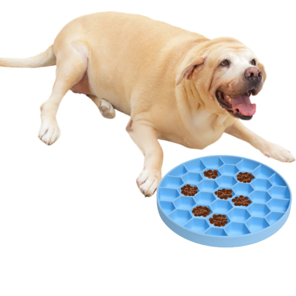 Mr. Peanut's Silicone Slow Feeder Dog Bowl from Mr. Peanut's Pet Carriers
