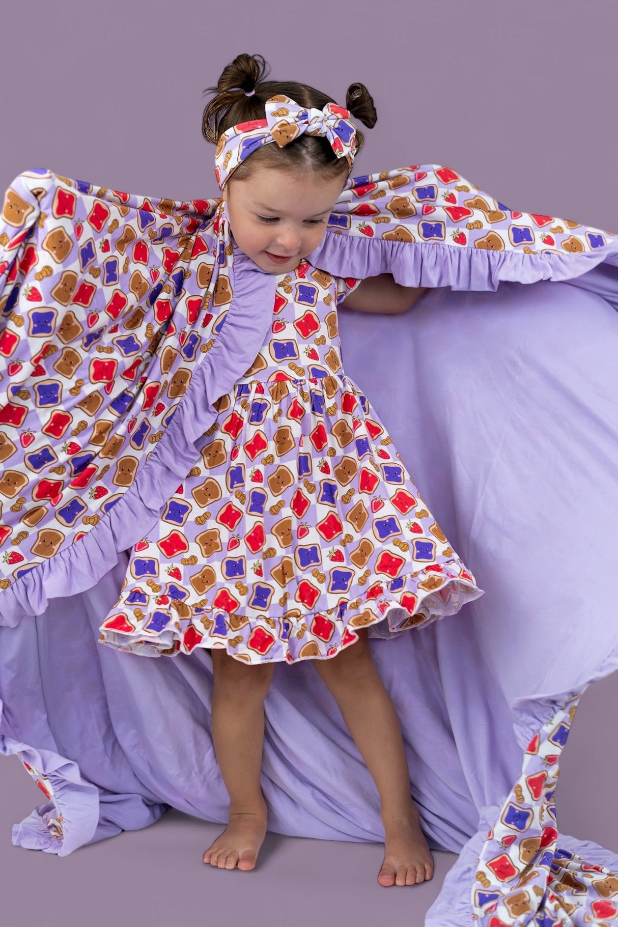 EXCLUSIVE PEANUT BUTTER JELLY TIME DREAM RUFFLE DRESS from DREAM BIG LITTLE CO
