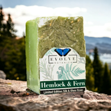 Specialty Soap - Hemlock & Fern (Seasonal, Spring, Father's Day) from Evolve Botanica