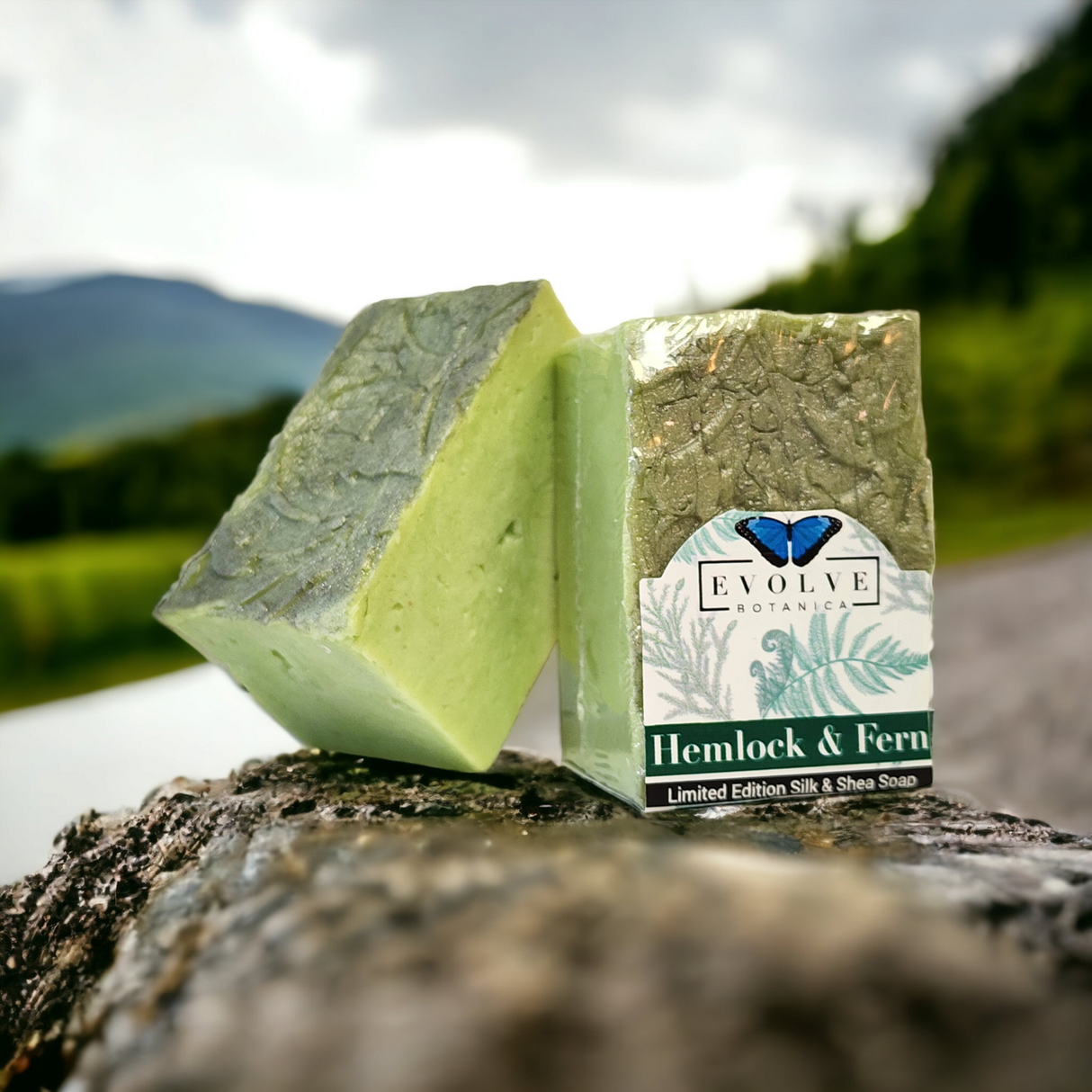 Specialty Soap - Hemlock & Fern (Seasonal, Spring, Father's Day) from Evolve Botanica
