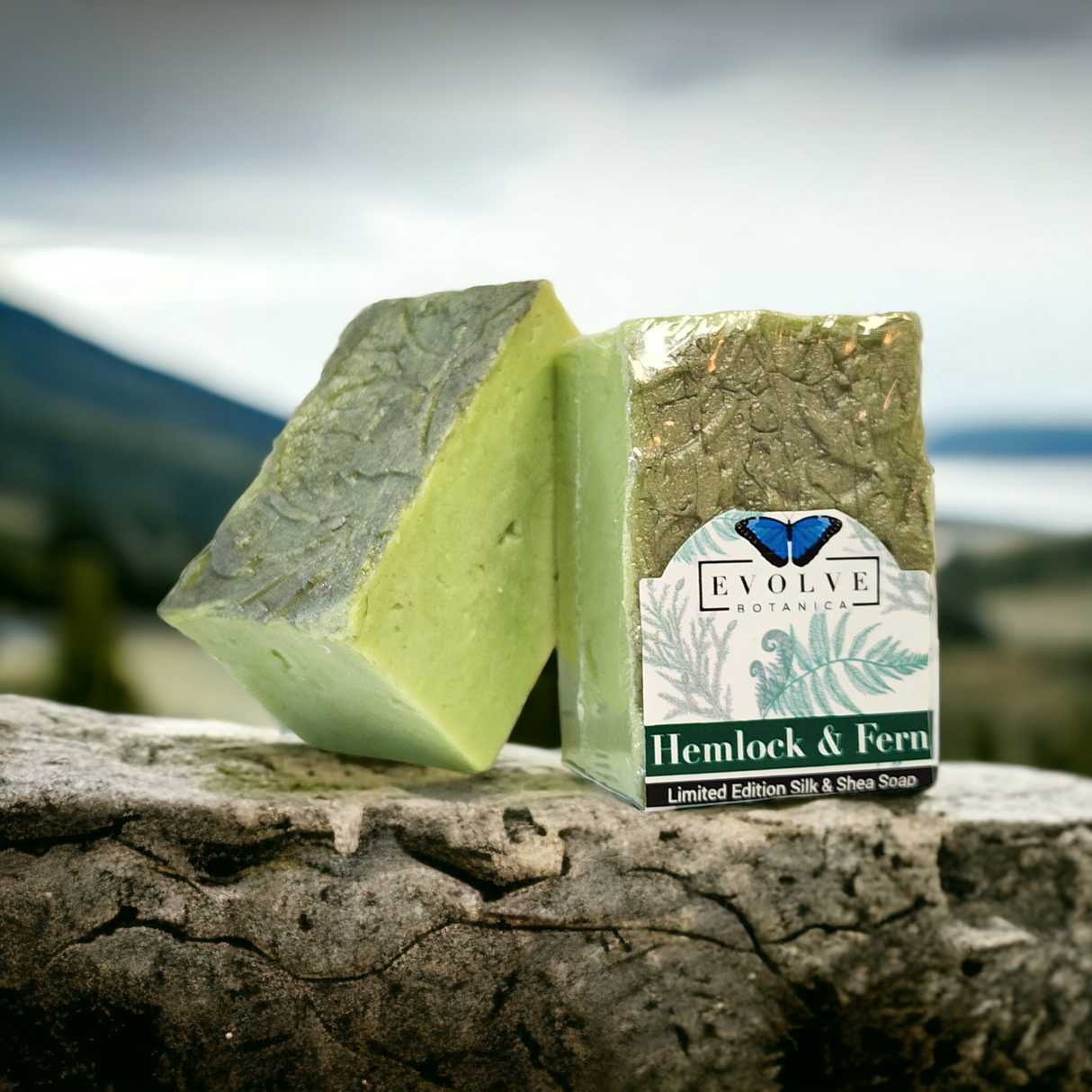Specialty Soap - Hemlock & Fern (Seasonal, Spring, Father's Day) from Evolve Botanica