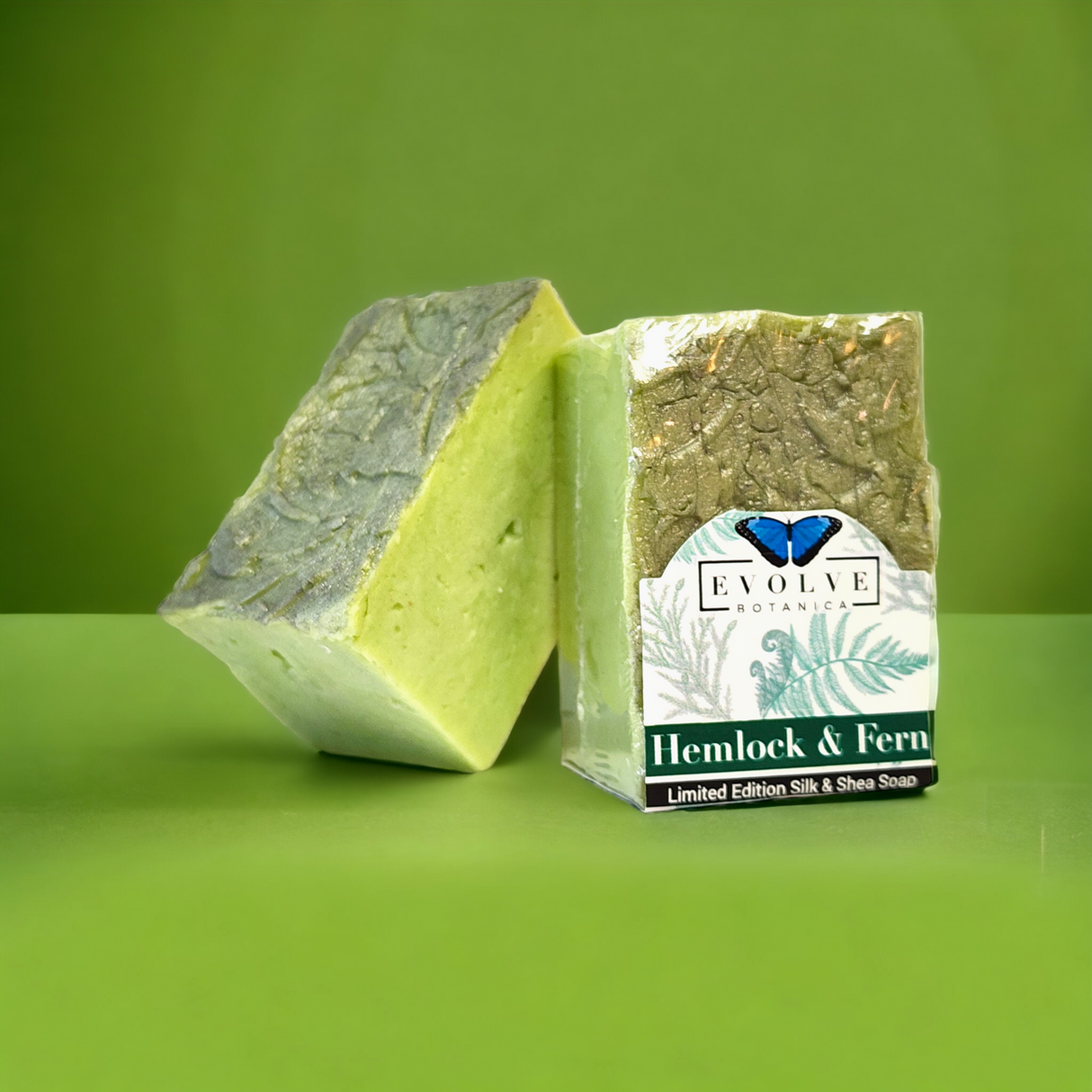 Specialty Soap - Hemlock & Fern (Seasonal, Spring, Father's Day) from Evolve Botanica