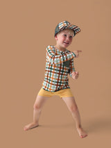 AUTUMN PLAID DREAM TRUCKER HAT from DREAM BIG LITTLE CO