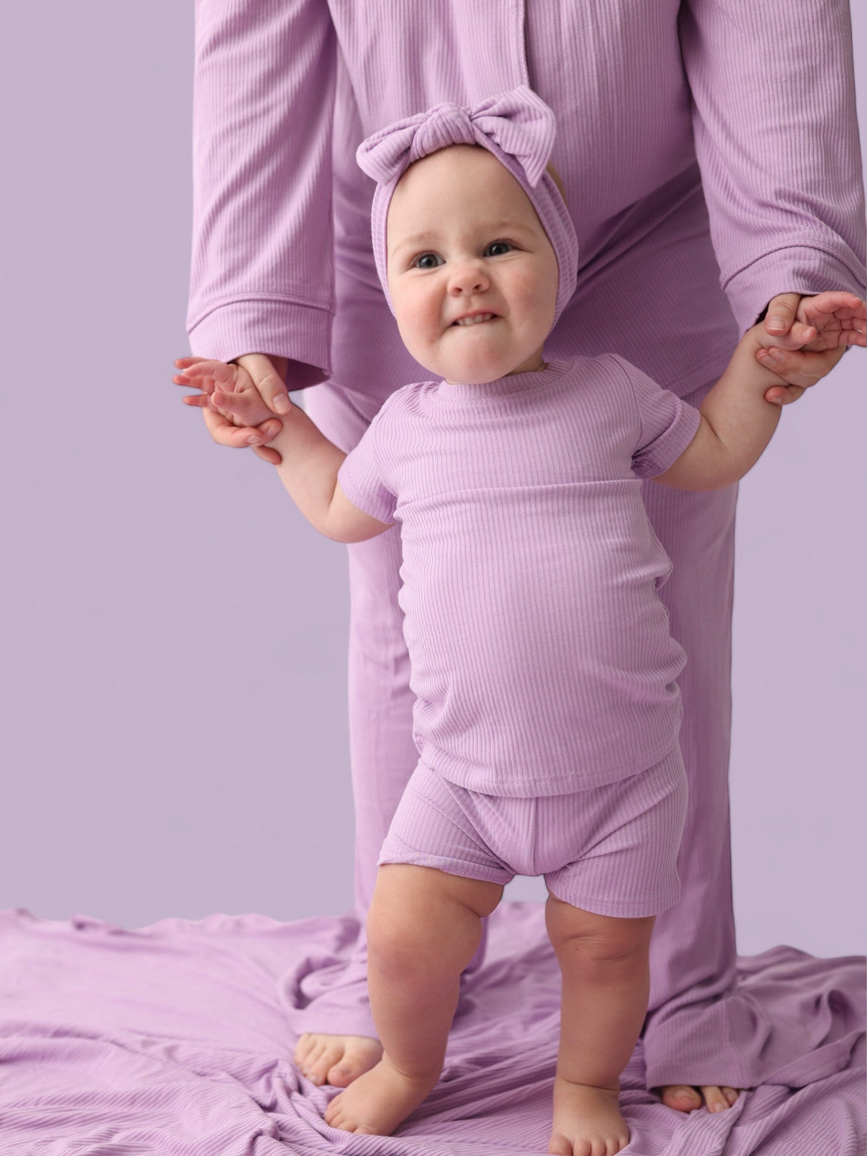 AMETHYST RIB DREAM SHORT SET from DREAM BIG LITTLE CO